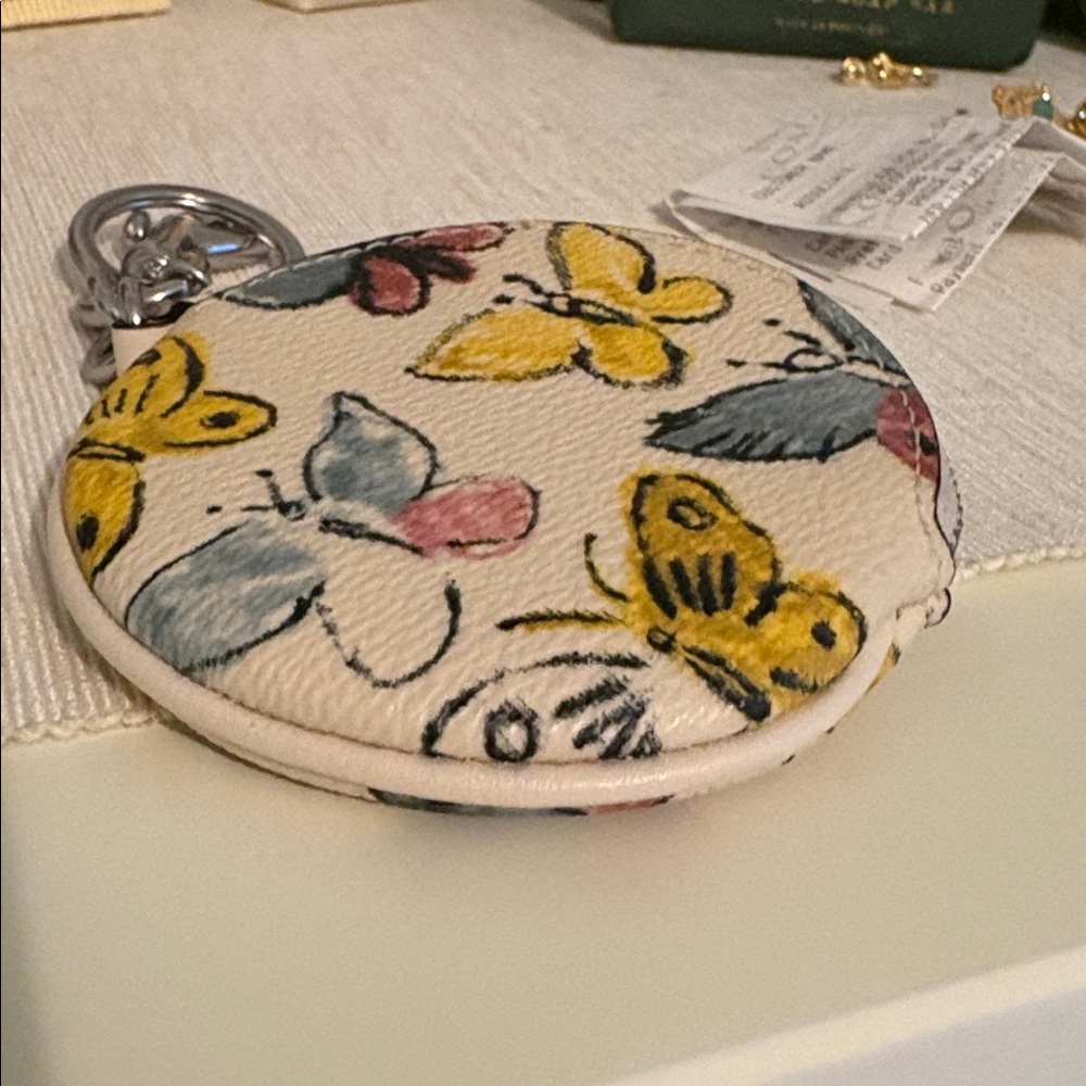 Coach Butterfly Bag Charm Coin Purse NWOT - Picture 4 of 7